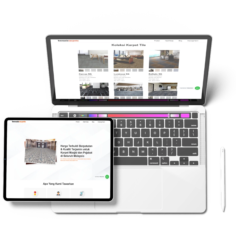 Image Sitehero Mockup Benaziz Carpets